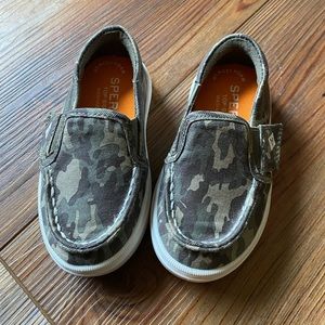Camo Sperry’s for toddler